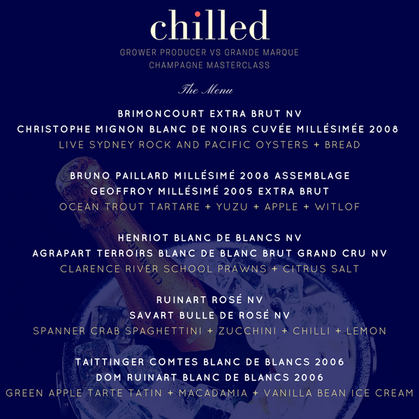 Chilled: Champagne Masterclass Dinner
